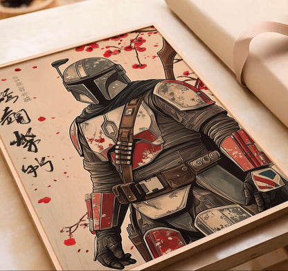 The Mandalorian Poster, Art Print, Star Wars Decor