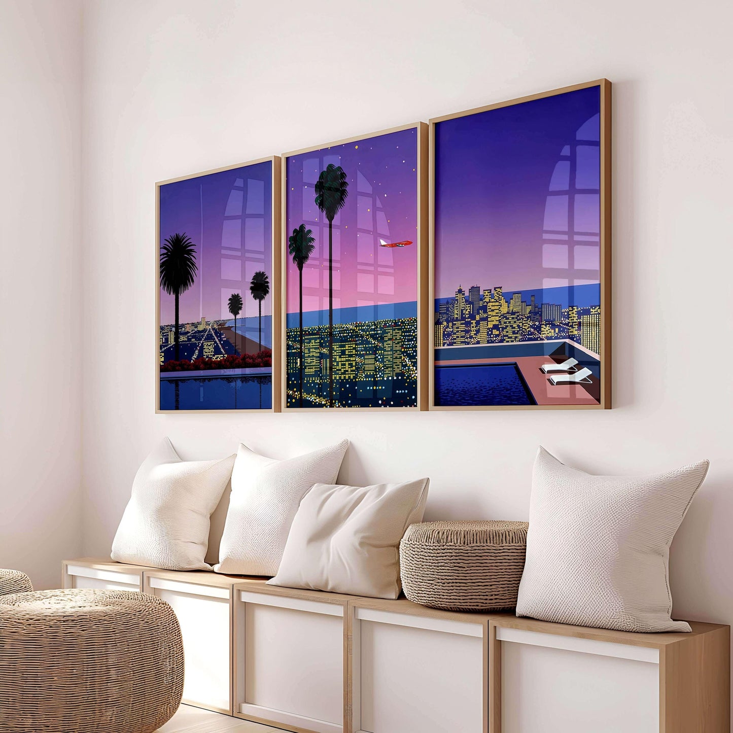 Hiroshi Nagai Set Of 3 Poster, Japanese Retro Poster, Wall Art Prints, Wall Decor
