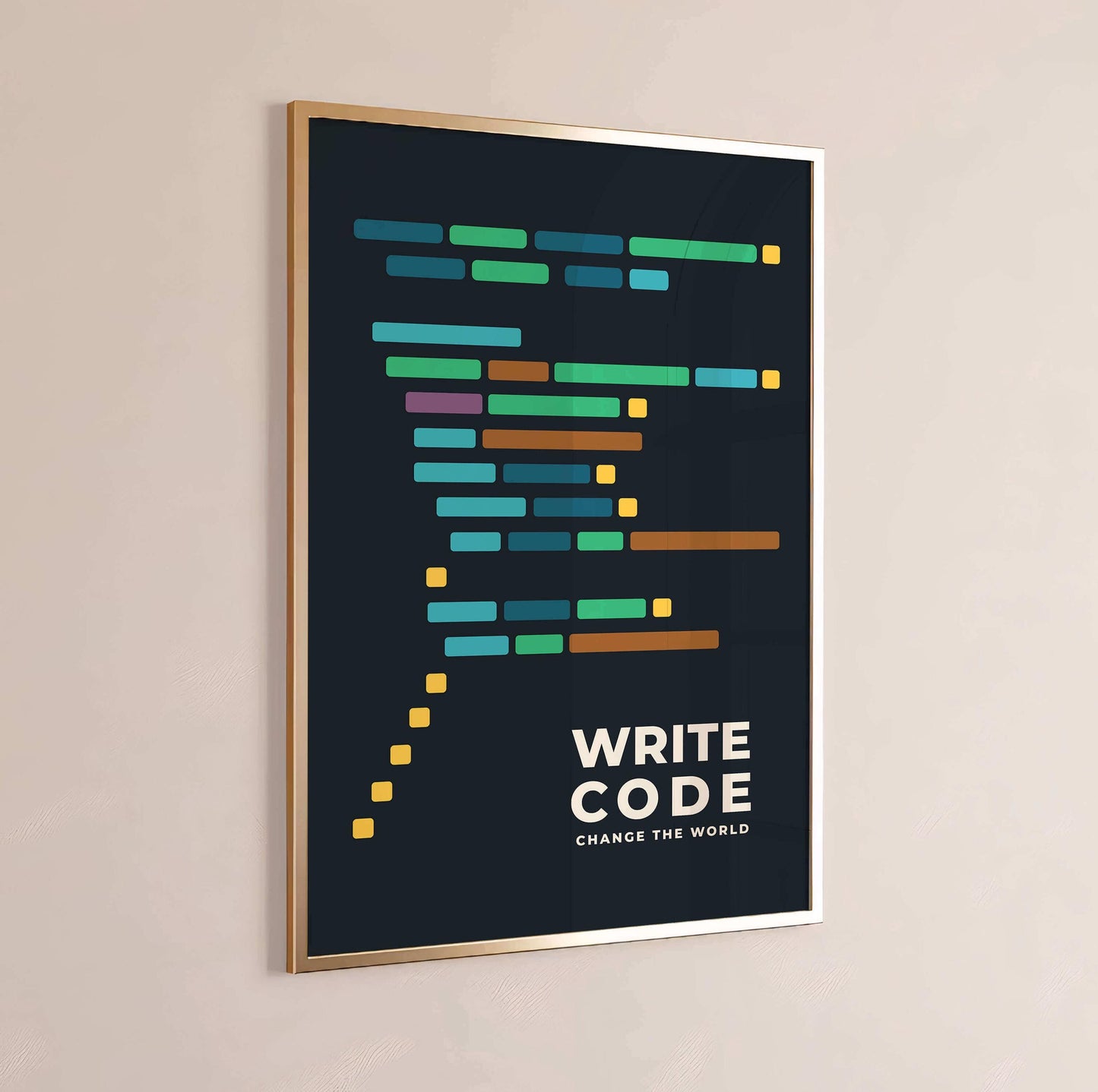 Code Definition Art Print, Programmer Wall Art, Modern Tech Office Decor