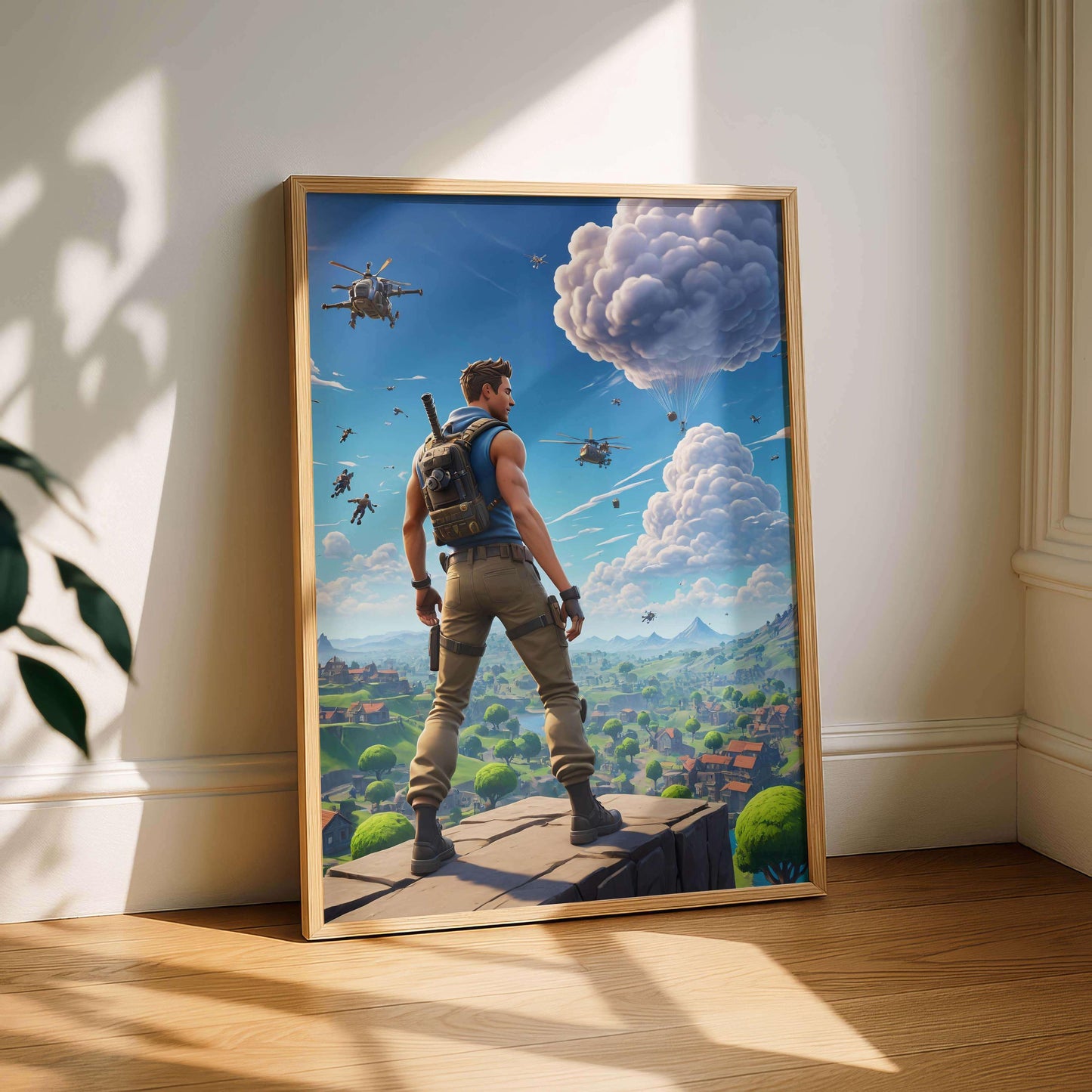 Poster Fornite Battle Royale Art Print, Gamer Room Decor Gift