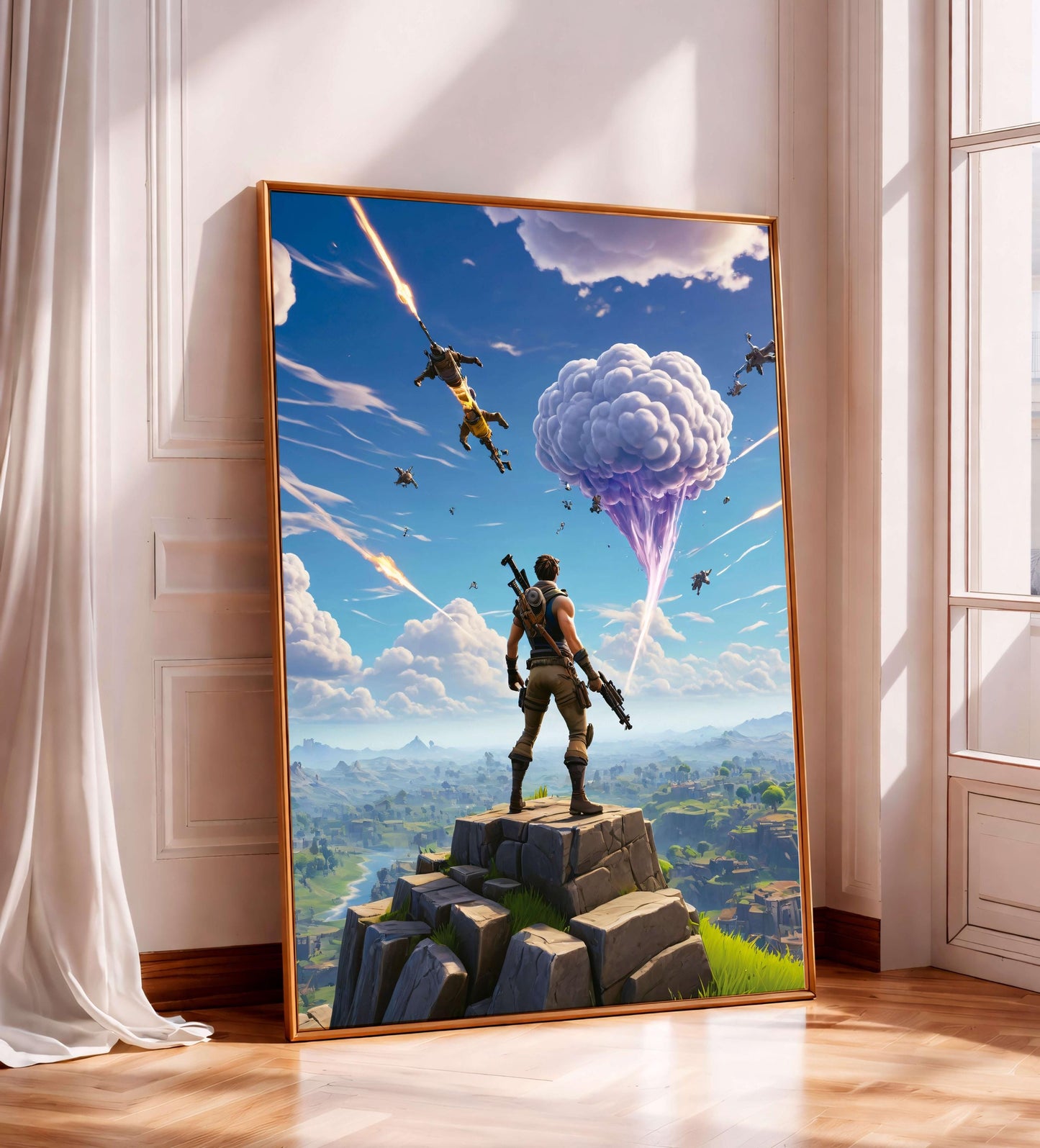 Poster Fortnite Battle Royale, Gamer Wall Art, Game Room, Gamer Decoration, Gift Boys