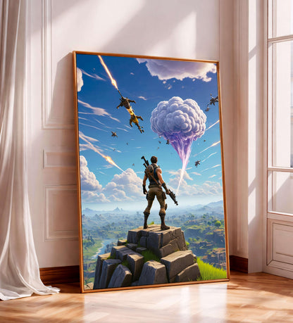 Poster Fortnite Battle Royale, Gamer Wall Art, Game Room, Gamer Decoration, Gift Boys