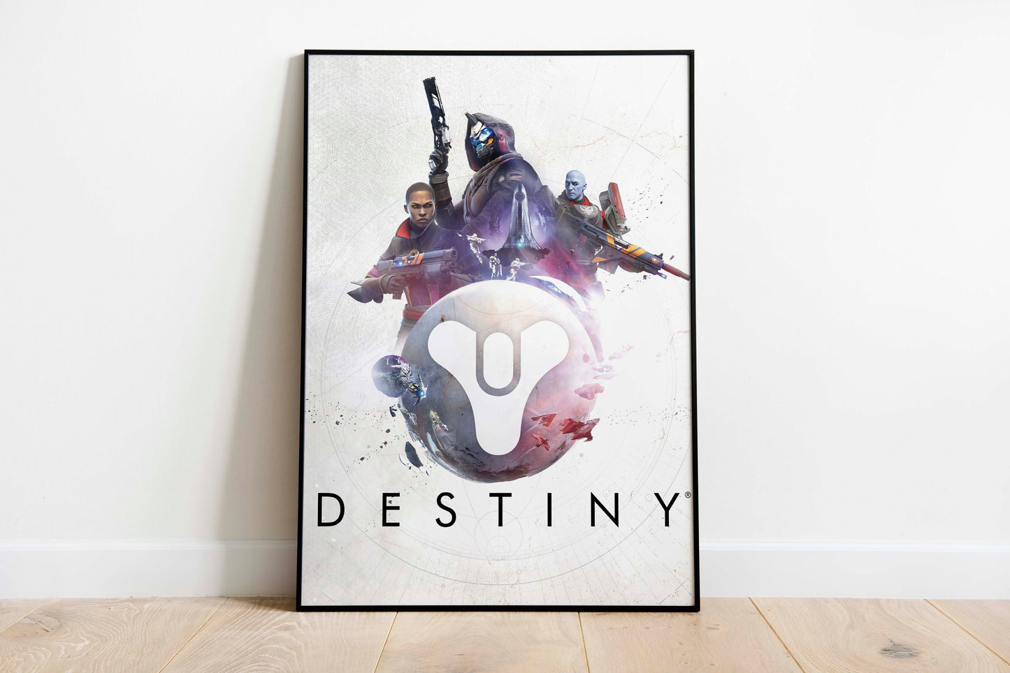Destiny 2 Poster Futuristic Gaming Wall Art Galactic Room Decor Cosmic Adventure Print