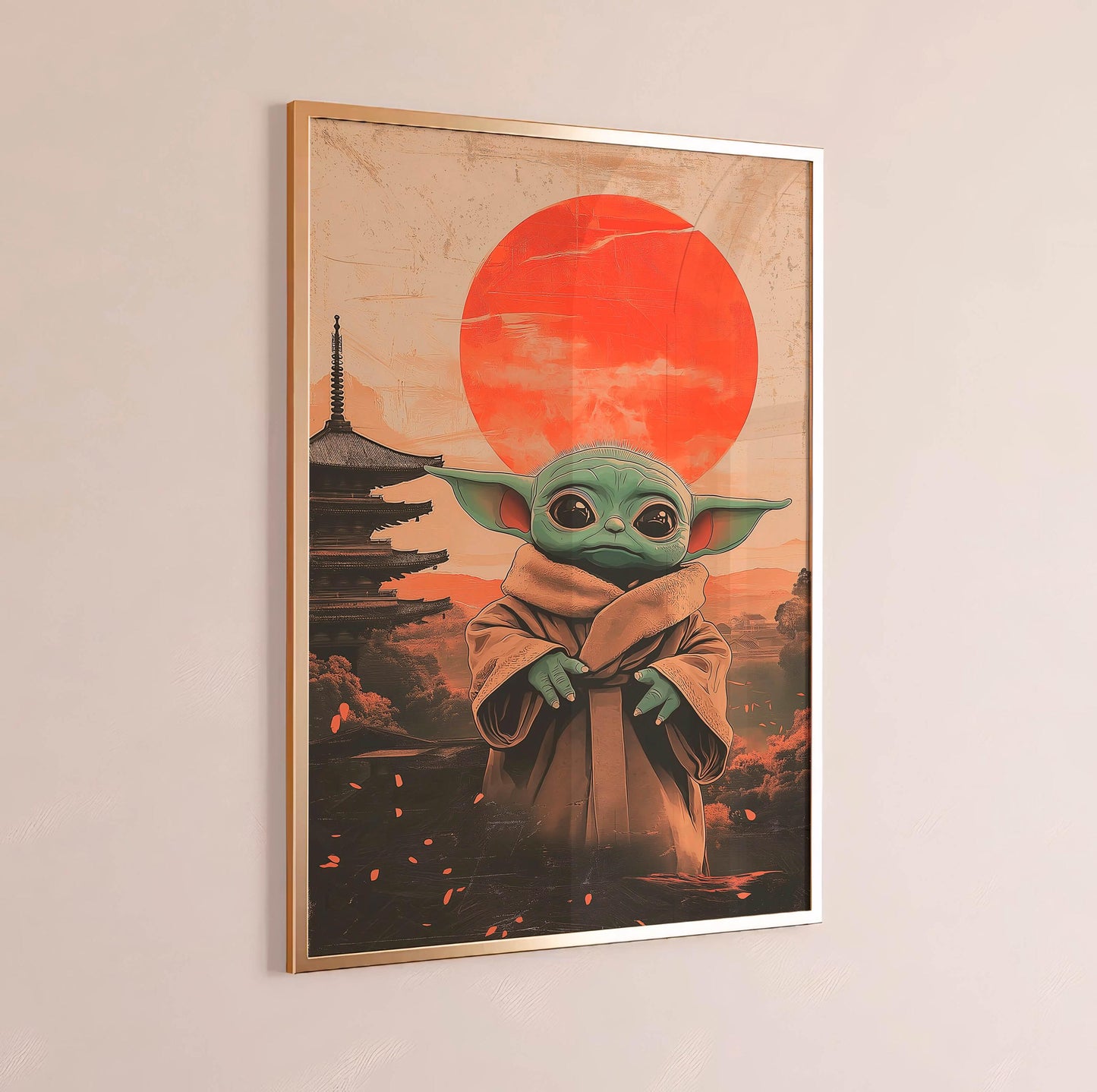 Japanese Sci, Fi Alien Art Print, Cozy Geek Room Decor