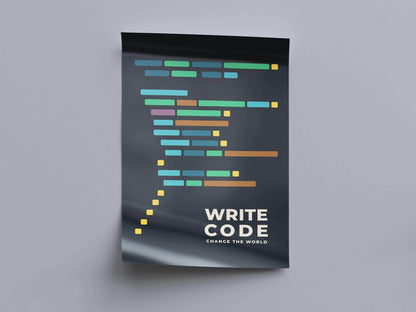 Code Definition Art Print, Programmer Wall Art, Modern Tech Office Decor