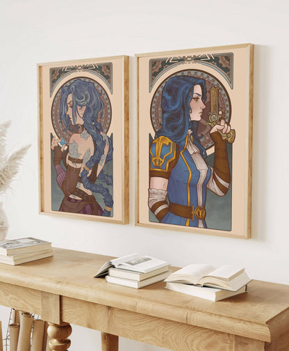 Poster Arcane Inspired Wall Art, Tv Series Anime, Decor Room