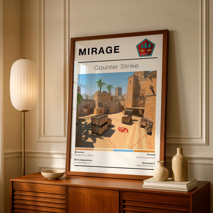 Counter Strike Mirage Posters, Gaming Room Decor, Printable Gift