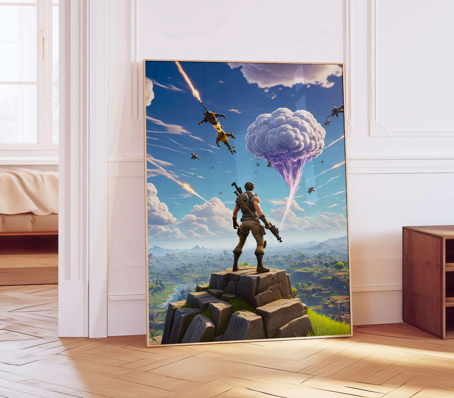 Poster Fortnite Battle Royale, Gamer Wall Art, Game Room, Gamer Decoration, Gift Boys