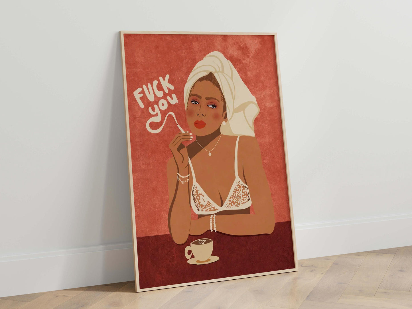 Sassy Woman Wall Art Poster, Funny Quote Print, Modern Feminine Decor