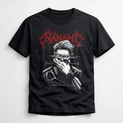 Nanami Kento Dark Streetwear Jujutsu Kaisen Jjk Metal Logo Anime Oversized Urban Anime Clothing
