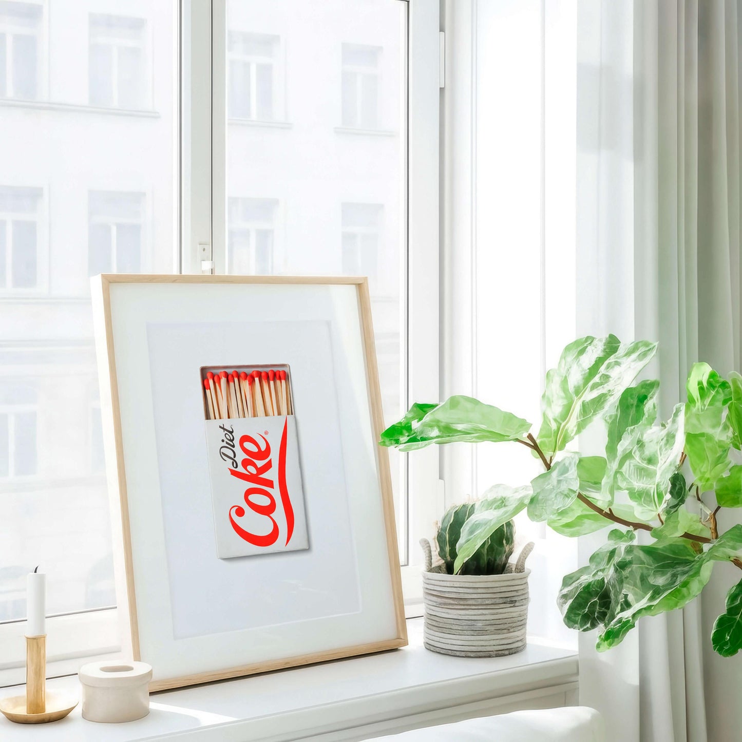 Diet Coke Poster, Retro Kitchen Wall Art, Minimalist Drink Print