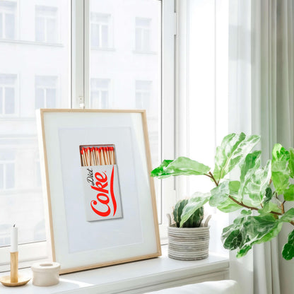 Diet Coke Poster, Retro Kitchen Wall Art, Minimalist Drink Print