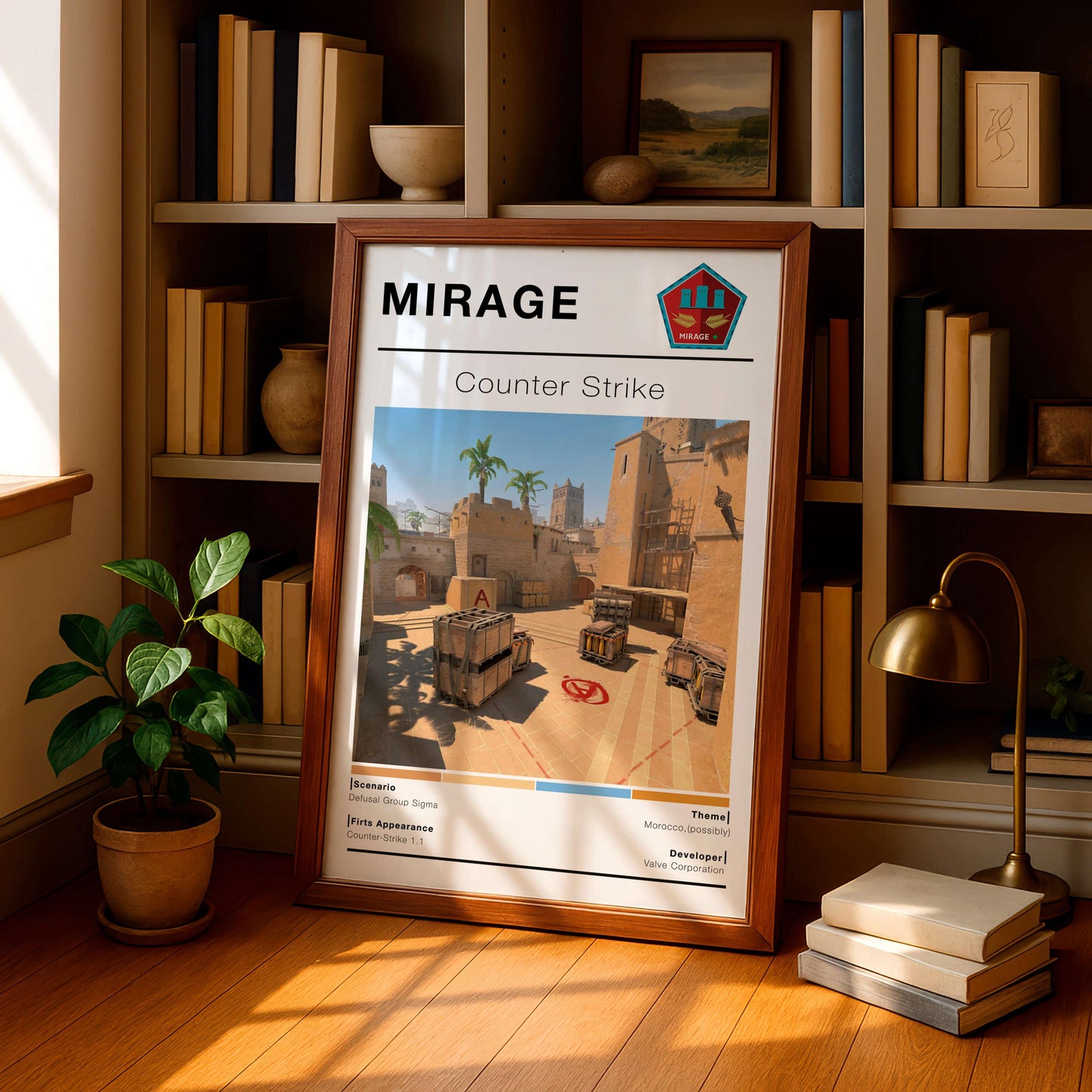 Counter Strike Mirage Posters, Gaming Room Decor, Printable Gift