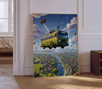 Fortnite Battle Royale Art Print, Gamer Room Wall Art, Gift Him