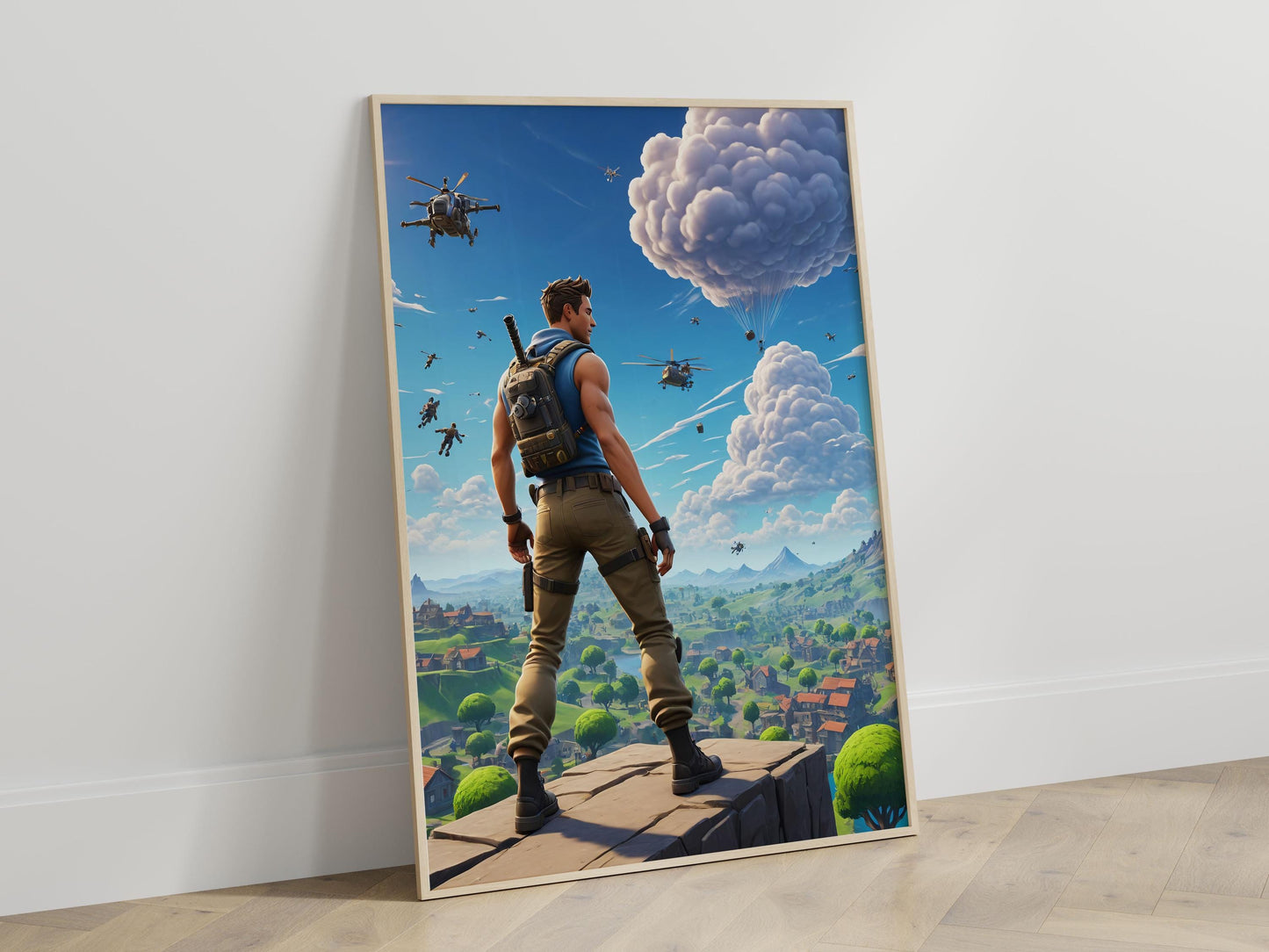 Poster Fornite Battle Royale Art Print, Gamer Room Decor Gift