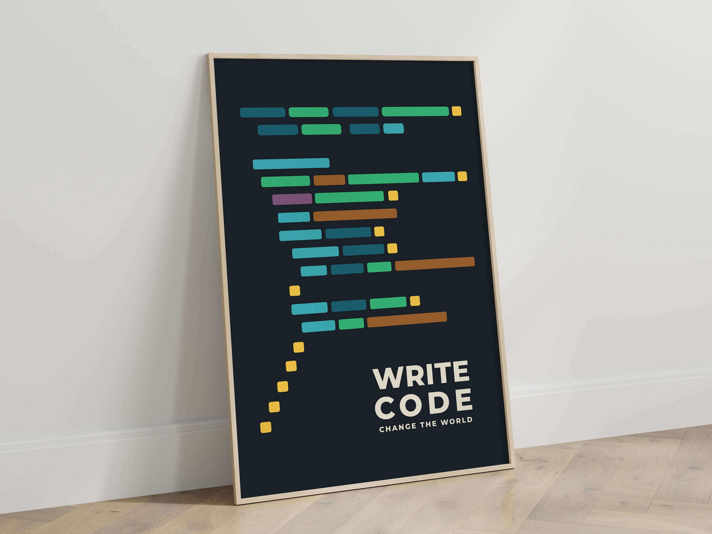 Code Definition Art Print, Programmer Wall Art, Modern Tech Office Decor
