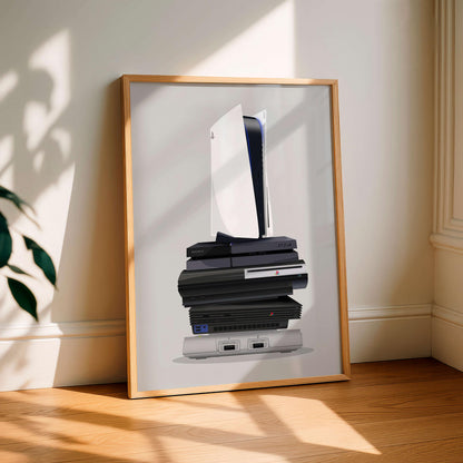 Evolution Of Gaming Consoles, Retro To Modern Game System Art