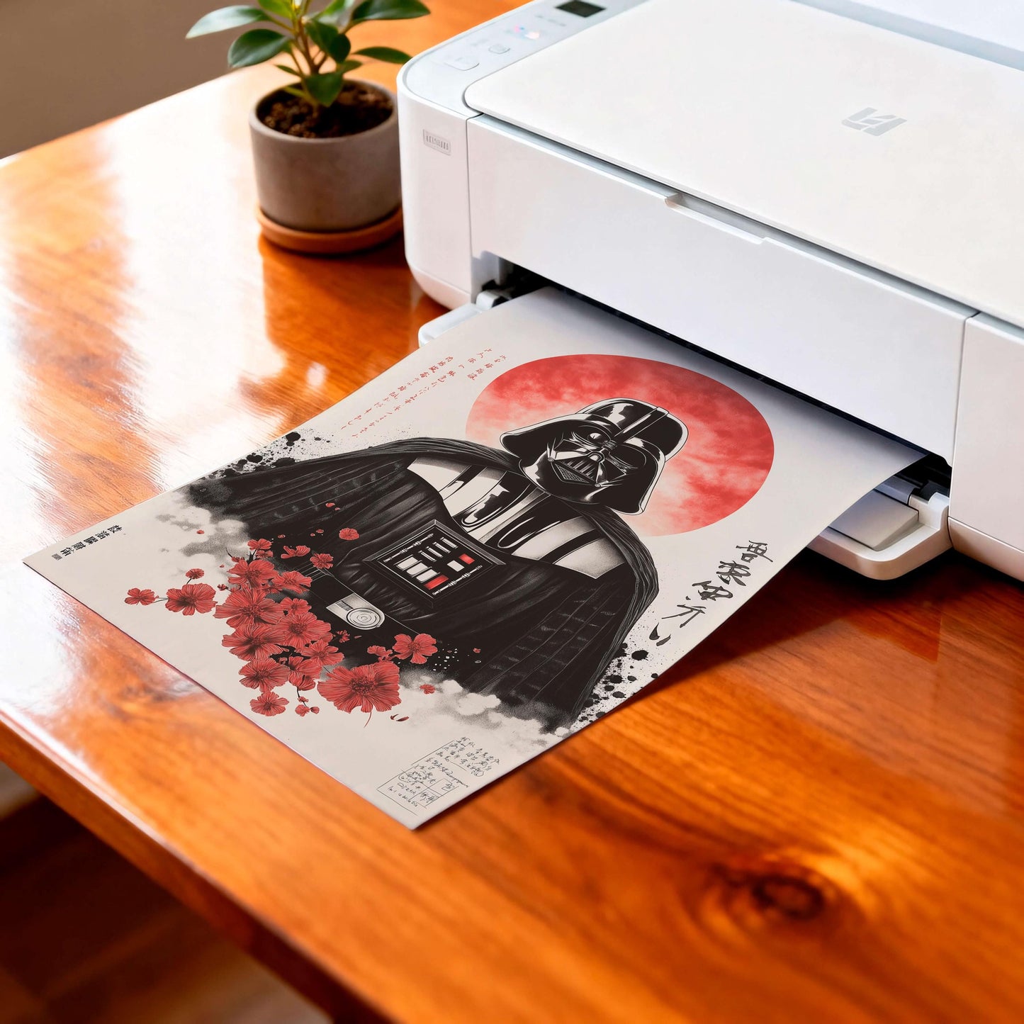 Wall Art Dark Vader Japanese, Fans Star Wars