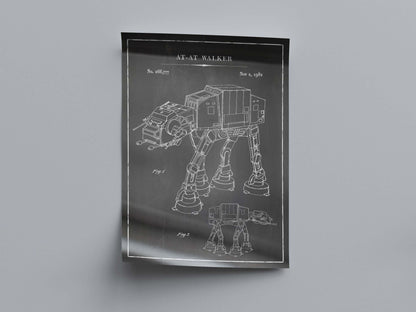 Blueprints Poster Stars Wars Sci, Fi Starship Schematics Art Print
