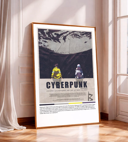 Cyberpunk Night City (Cyberpunk 2077) Poster: Retro Sci-Fi Wall Art
