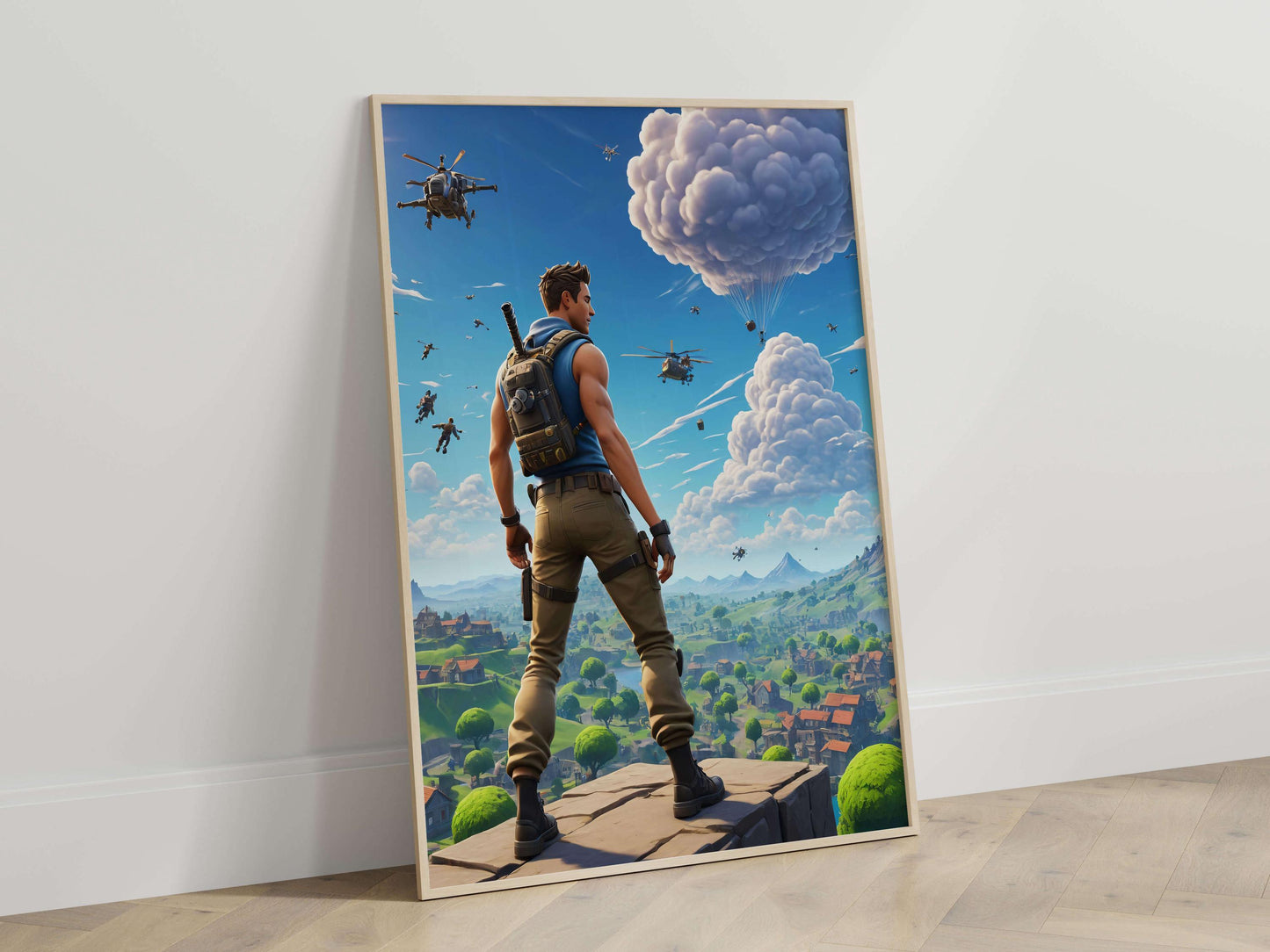 Poster Fornite Battle Royale Art Print, Gamer Room Decor Gift